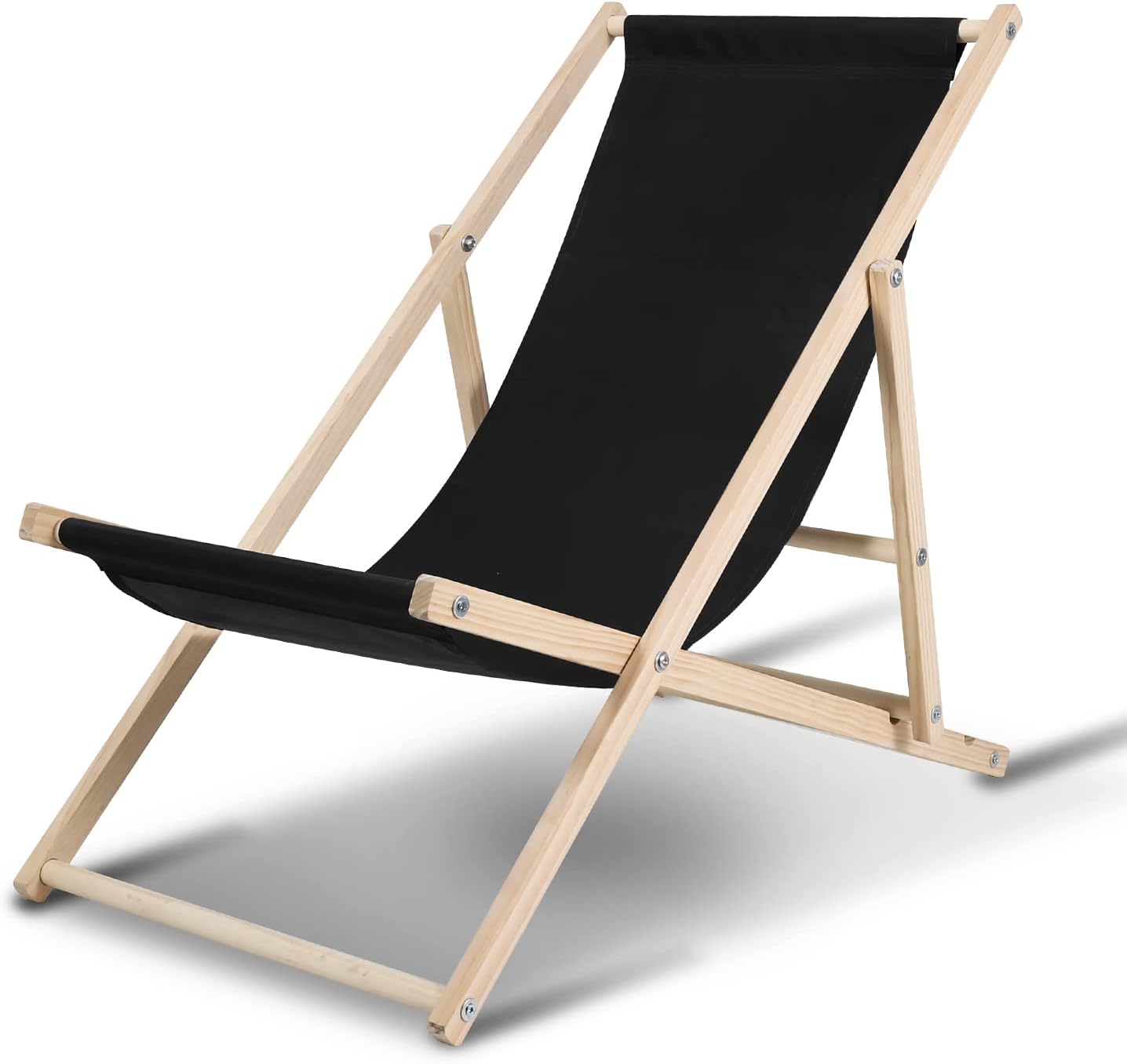 Jopassy Sonnenliege klappbar,Liegestuhl gartenliege 120kg max,relaxliege für draußen Holz ...